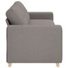 vidaXL Sofa Taupe 87.01 x 30.71 x 31.50 in Fabric