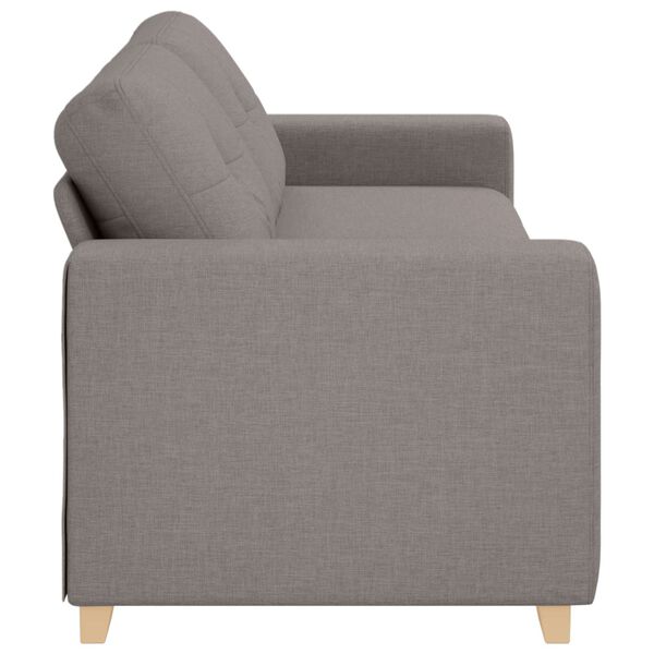vidaXL Sofa Taupe 87.01 x 30.71 x 31.50 in Fabric