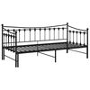vidaXL Sofa Bed Frame Black Powder-coated metal 35.4x78.7 in