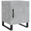 vidaXL Bedside Cabinet Set of 2 Concrete Grey Engineered wood Medium