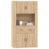 vidaXL Highboard Sonoma oak Engineered wood Large Highboard