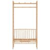 vidaXL Garden Bench With Pergola natural bamboo Bamboo Medium