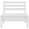 vidaXL Garden Lounge Set White Solid Pinewood Large Modular