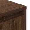 vidaXL Bedside Cabinet Set of 2 Brown Oak Engineered wood