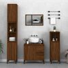 vidaXL Bathroom Cabinet Brown Oak Engineered Wood Medium