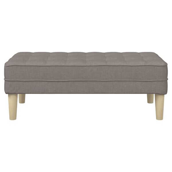 vidaXL Bench Taupe 113 x 57 x 39 cm fabric