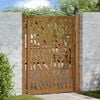 vidaXL Garden Gate 39.4x59.1" Weathering Steel Trace Design