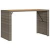vidaXL Garden Bar Table Grey