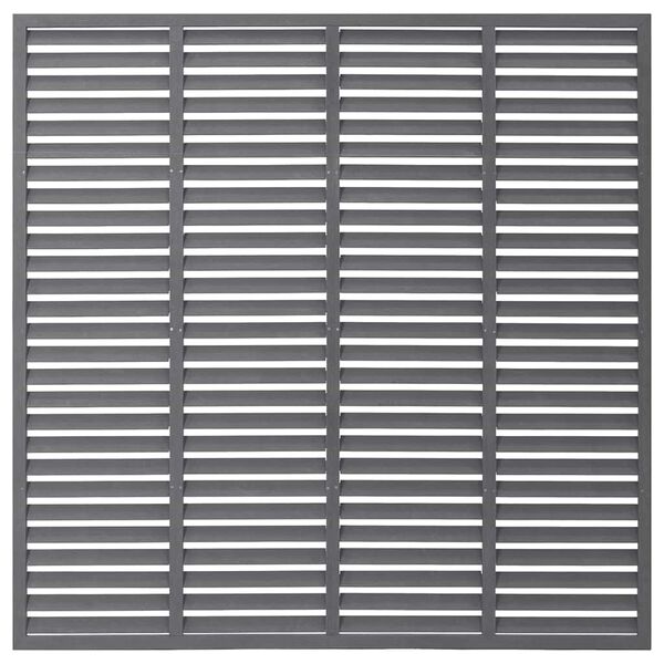 vidaXL Louver Fence WPC 70.9"x70.9" Gray