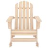 vidaXL Garden Rocking Chair Brown Solid Fir Wood Medium