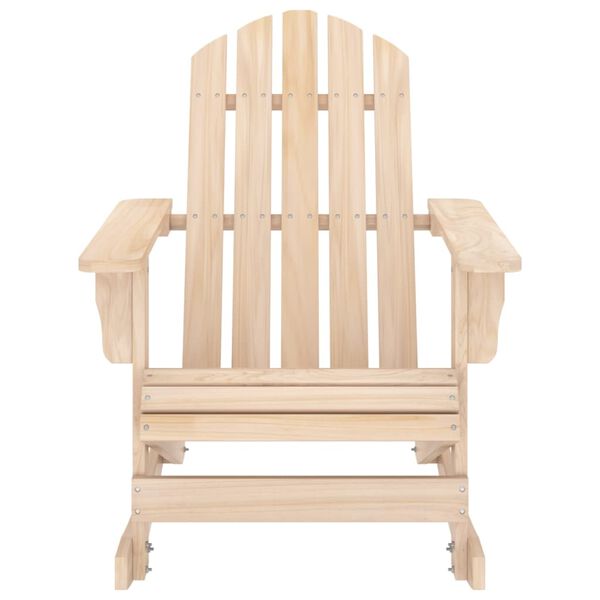 vidaXL Garden Rocking Chair Brown Solid Fir Wood Medium