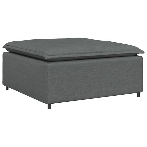 vidaXL Modular Sofa Dark Grey Fabric (100% Polyester) 39.4x39.4x18.9 in