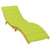 vidaXL Sun Lounger Cushion Bright Green Oxford Fabric (100% Polyester)