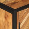 vidaXL Bathroom Cabinet Natural wood and black