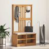 vidaXL Hall Tree Acacia wood finish Solid pine wood, engineered wood