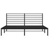 vidaXL Bed Frame Black Powder-Coated Steel 78.7 x 78.7 in