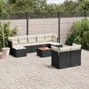 vidaXL Patio Sofa Set Black PE rattan 10 Piece Set Modular