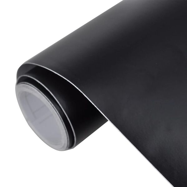 vidaXL Car Film Matt Black 196.9"x59.8" Waterproof Bubble Free