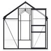 vidaXL Greenhouse Anthracite, Transparent Aluminum, Polycarbonate Large