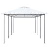 vidaXL Gazebo White Tubular steel Large UV-resistant materials Gazebo
