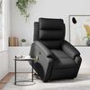vidaXL Stand Up Massage Recliner Chair Black Faux leather, metal, plywood