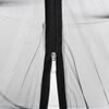 vidaXL Mosquito Net for Umbrella 220 Mesh Black &Phi;118.1x90.6"