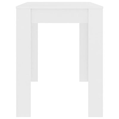 vidaXL Dining Table White 47.2"x23.6"x29.9" Engineered Wood