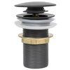 vidaXL Push Drain without Overflow Function Grey 2.5x2.5x3.6"