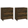 vidaXL Sideboard Set of 3 Smoked Oak Engineered Wood Medium