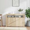 vidaXL Sideboard Sonoma Oak Engineered Wood 45.5 x 11.8 x 29.5 in