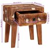 vidaXL End Tables Brown 15.75 x 12.60 x 18.11 in Solid Reclaim Wood