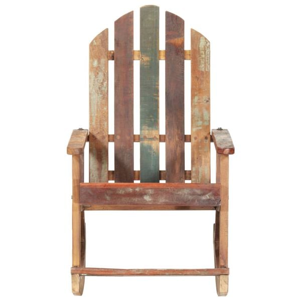 vidaXL Garden Rocking Chair Multicolour Solid reclaimed wood Standard