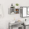 vidaXL Bathroom Wall Cabinet Concrete grey Engineered wood