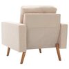 vidaXL Armchair Cream