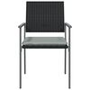 vidaXL Garden Chair Set of 4 Black