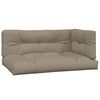 vidaXL Pallet Corner Sofa Taupe Solid acacia wood Large Modular