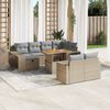 vidaXL Garden Sofa Set Beige