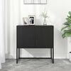 vidaXL Sideboard Black Steel Medium Levelers Modern Sideboard