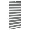 vidaXL Zebra Blind Dark grey Polyester 29.5 x 59.1 in