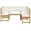 vidaXL Garden Bench Set 3 pcs Brown Solid Acacia Wood