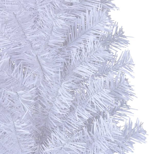 vidaXL Artificial Christmas Tree White PVC, Steel Extra large