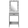 vidaXL Dressing Table Grey Sonoma 50 x 41 x 135 cm Engineered wood