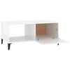 vidaXL Coffee Table High gloss white Engineered wood Medium Coffee Table