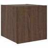 vidaXL TV Wall Cabinet Set of 2 Brown Oak Engineered wood