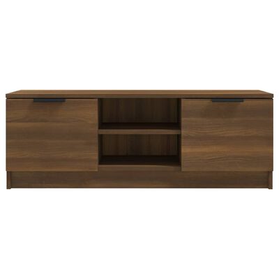 vidaXL TV Stand Brown Oak 40.2"x13.8"x14.4" Engineered Wood