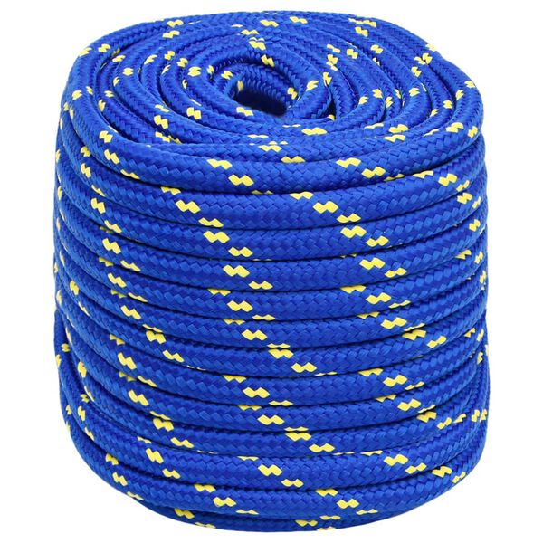 vidaXL Boat Rope Blue 0.63 " 82.0 ' Polypropylene