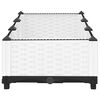 vidaXL Raised Bed White Polypropylene Large Sturdy Raised Bed