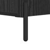vidaXL Bedside Cabinet 2 pcs Black Oak 15.75 x 13.78 x 18.70 in