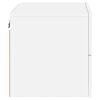 vidaXL Wall-mounted Bedside Cabinet Set of 2 White Engineered wood