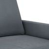 vidaXL Sofa Set Dark Grey Velvet, Metal, Textilene, Plywood Small Modern